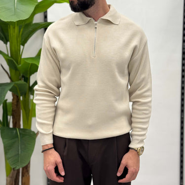 Polo con cerniera Zen